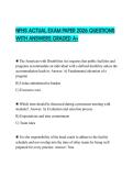 NFHS ACTUAL EXAM PAPER 2026 QUESTIONS WITH ANSWERS GRADED A&plus;