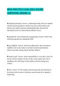 NFHS PRACTICE EXAM 2026 SOLVED QUESTIONS GRADED A&plus;