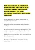TURF PEST CONTROL 3B KANSAS 2025 EXAM QUESTIONS FREQUENTLY TESTED QUESTIONS VERIFIED SOLUTIONS 100 PERCENT CORRECT TEST BANK COLLECTION 2026 COMPLETE SOLUTIONS GRADED A&plus;