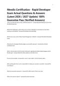 Mendix Certification - Rapid Developer Exam Actual Questions & Answers &lpar;Latest 2026 &sol; 2027 Update&rpar; 100&percnt; Guarantee Pass &lpar;Verified Answers&rpar;