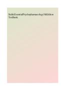 Test bank for stahl's essential psychopharmacology neuroscientific basis and practical applications 5th edition &vert; complete guide &vert; Chapter 1-13 &vert; Complete Questions And Answers A&plus;