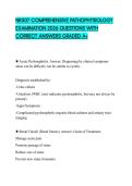 NR507 COMPREHENSIVE PATHOPHYSIOLOGY EXAMINATION 2026 QUESTIONS WITH CORRECT ANSWERS GRADED A&plus;