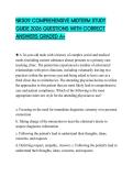 NR509 COMPREHENSIVE MIDTERM STUDY GUIDE 2026 QUESTIONS WITH CORRECT ANSWERS GRADED A&plus;