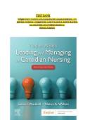 Yoder-Wise&rsquo;s Leading and Managing in Canadian Nursing 2nd Edition &ndash; Patricia S&period; Yoder-Wise &vert; Chapters 1&ndash;32 &vert; Complete Test Bank with Answers