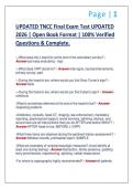TNCC Final Exam Test UPDATED 2026 &vert; Open Book  Format &vert; 100&percnt; Verified Questions & Complete&period;