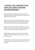 U&period;S HISTORY 2 UNIT 2 MILESTONE 2 EXAM SCRIPT 2026 COMPLETE QUESTIONS SOLUTIONS APPROVED A&plus;