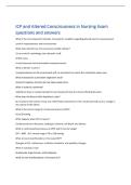 ICP and Altered Consciousness in Nursing Exam  questions and answers 