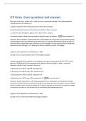 ICP Nclex Exam questions and answers
