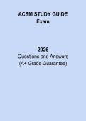 ACSM Study Guide &ndash; Comprehensive Certification Exam Prep & Review Manual 2026