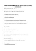 CNUR 107 DOCUMENTATION QUIZ REVIEW EXAM QUESTIONS AND ANSWERS