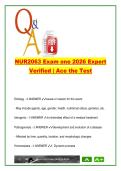 NR 2063 EXAM COMPLETE PACKAGE DEAL