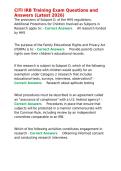CITI IRB Training Exam Questions and Answers &lpar;Latest 2026&rpar;&period;