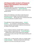CITI Responsible Conduct of Research &lpar;RCR&rpar; Exam Questions and Answers &lpar;Latest 2026&rpar;