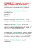 BIO 180 EXAM Questions and Answers &lpar;Top Grade Assured&rpar; 2026 Update