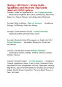 Biology 180 Exam 1 Study Guide Questions and Answers &lpar;Top Grade Assured&rpar; 2026 Update&period;