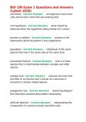 BIO 180 Exam 1 Questions and Answers &lpar;Latest 2026&rpar;
