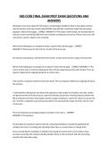 HBS CORE FINAL EXAM PREP EXAM QUESTIONS AND ANSWERS