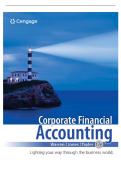 TESTBANK FOR Corporate Financial Accounting 17th Edition Warren INSTANT DOWNLOAD TESTBANK