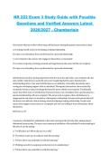NR 222 &ndash; Exam 3 Study Guide&comma; Chamberlain 2026&sol;2027 &ndash; Possible Questions with Verified Answers
