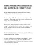 NYSDEC PESTICIDE APPLICATORS EXAMS SET 2026 QUESTIONS AND CORRECT ANSWERS