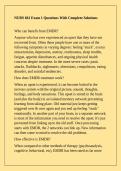 NURS 661 Exam 1 Questions With Complete Solutions