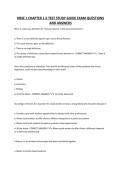 HBSE 1 CHAPTER 1-5 TEST STUDY GUIDE EXAM QUESTIONS AND ANSWERS&period;