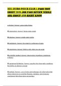 NYU INTRO PSYCH EXAM 1 PASS TEST SHEET 2026 JOB PASS REVIEW WHOLE ASK GROUP AND RIGHT KNOW