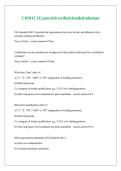 CWB 47&period;1 Exam with verified detailed solutions