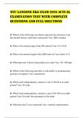 NYU LANGONE EKG EXAM 2026 ACTUAL EXAMINATION TEST WITH COMPLETE QUESTIONS AND FULL SOLUTIONS