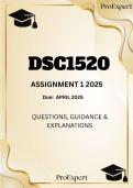 Quantitative Modelling I &lpar;DSC1520&rpar; ASIIGNMENT GUIDE 2026