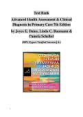 TEST BANK- Advanced Health Assessment & Clinical Diagnosis in Primary Care &lpar;7th Edition&comma;2024&rpar; Joyce E&period; Dains&vert;&vert; WITH CORRECT ANSWERS&vert;&vert;ALL CHAPTERS&vert; LATEST EDITION &vert;&vert;COMPLETE GUIDE &vert;GRADE A&plus;