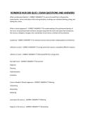 HONDROS NUR 200 QUIZ 1 EXAM QUESTIONS AND ANSWERS