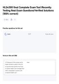HLSA300 final Complete Exam Test &vert;Recently Testing Real Exam Questions&vert;Verified Solutions &lpar;100&percnt; correct&rpar;