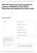 WEB WOC Wound Care Exam comprehensive questions &vert; FREQUENTLY MOST TESTED QUESTIONS AND VERIFIED SOLUTIONS &commat; 2026