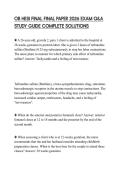 OB HESI FINAL FINAL PAPER 2026 EXAM Q&A STUDY GUIDE COMPLETE SOLUTIONS