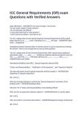 ICC General Requirements &lpar;GR&rpar; exam Questions with Verified Answers
