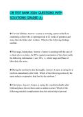 OB TEST BANK 2026 QUESTIONS WITH SOLUTIONS GRADED A&plus;