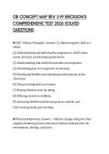 OB CONCEPT MAP REV 3-19 ERICKSON&rsquo;S COMPREHENSIVE TEST 2026 SOLVED QUESTIONS