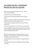 OB CONCEPT MAP REV 3-19 ERICKSON&rsquo;S PRACTICE SET 2026 FULL SOLUTION