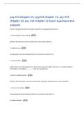 psy 214 chapter 13&comma; psy214 chapter 11&comma; psy 214  chapter 10&comma; psy 214 chapter 12 Exam questions and  answers 