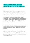 OB HESI COMPREHENSIVE EXAM 2026 QUESTIONS WITH SOLUTIONS GRADED A&plus;