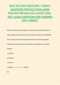 AGLS 435 QUIZ QUESTIONS &plus; EXAM 2 QUESTIONS PRACTICE &lpar;FINAL EXAM PRACTICE FOR AGLS 435&rpar; &lbrace;LATEST 2026 -2027 update&rcub; QUESTIONS AND ANSWERS 100&percnt; CORRECT