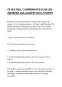 OB HESI FINAL COMPREHENSIVE EXAM 2026 QUESTIONS AND ANSWERS 100&percnt; CORRECT