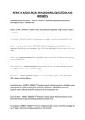 INTRO TO MEDIA EXAM FINAL EXAM OU QUESTIONS AND ANSWERS&period;