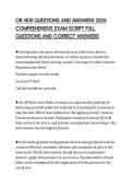 OB HESI QUESTIONS AND ANSWERS 2026 COMPREHENSIVE EXAM SCRIPT FULL QUESTIONS AND CORRECT ANSWERS