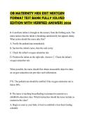 OB MATERNITY HESI EXIT NEXTGEN FORMAT TEST BANK FULLY SOLVED EDITION WITH VERIFIED ANSWERS 2026