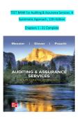 TEST BANK For Auditing & Assurance Services&colon; A Systematic Approach&comma; 12th Edition Chapters 1 - 21 Complete