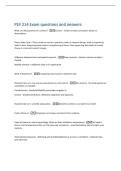 PSY 214 Exam questions and answers 