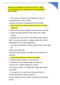 HESI RN COMPASS EXIT EXAM V1 2026  LATESTUPDATE QUESTION &ANSWERS   100&percnt; A&plus; GRADED