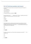 PSY 214 Final Exam questions and answers 